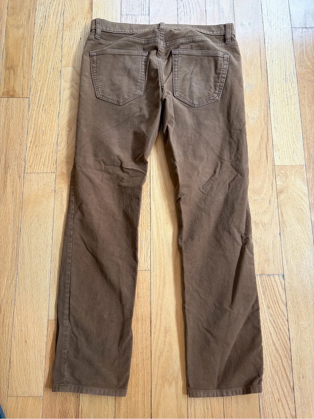 Banana Republic sueded Men's Brown Straight-Leg Pants 31/30